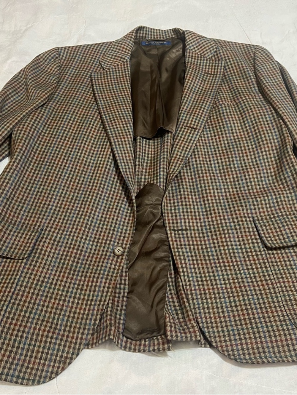 Brooks Brothers Brown Multi-Check Sport Coat